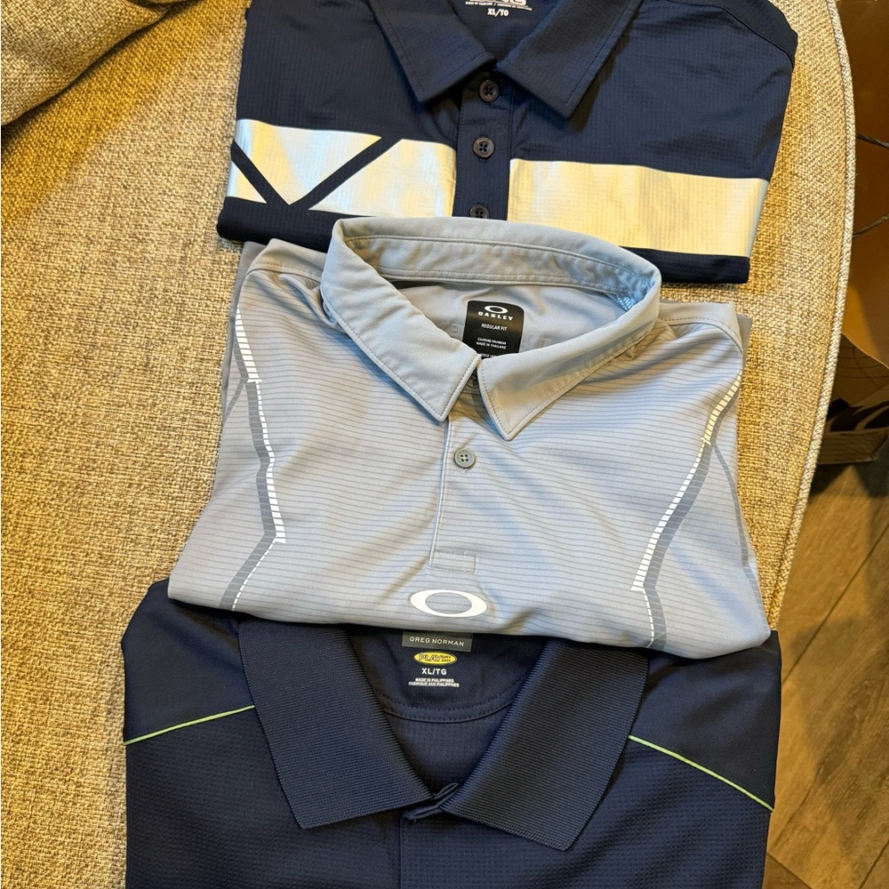 3 New Golf Shirts XL